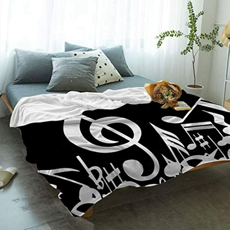 Фланелевое покрывало для всех сезонов, черно-белое уютное плюшевое теплое мягкое Флисовое одеяло для отдыха, для кровати