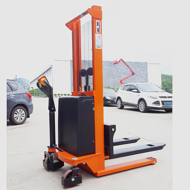NIULI 1000KG Walkie Forklift hidrolik penuh elektronik pengangkat tingkat listrik ekonomis