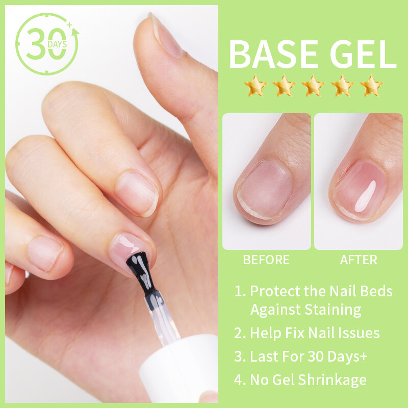 BOZLIN 15ML Ace Gel 9-in-1 colla per unghie Gel smalto per unghie spessore trasparente funzione Semi permanente Gel UV Soak Off Nail Art