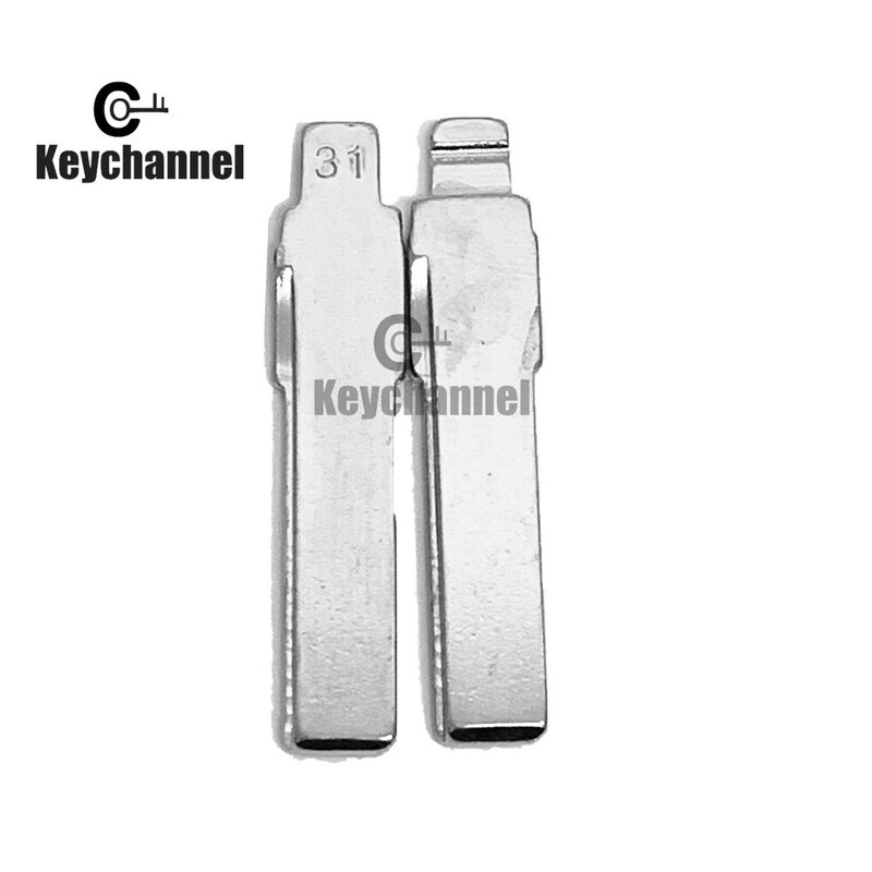 Keychannel-Lame de clé de voiture universelle, vierge non coupée, HU66, EllYDIY, KD, VVDI, Xhorse, VW Golf, MK7, MK6, Jetta, Polo, Skoda, Seat, 10 pièces