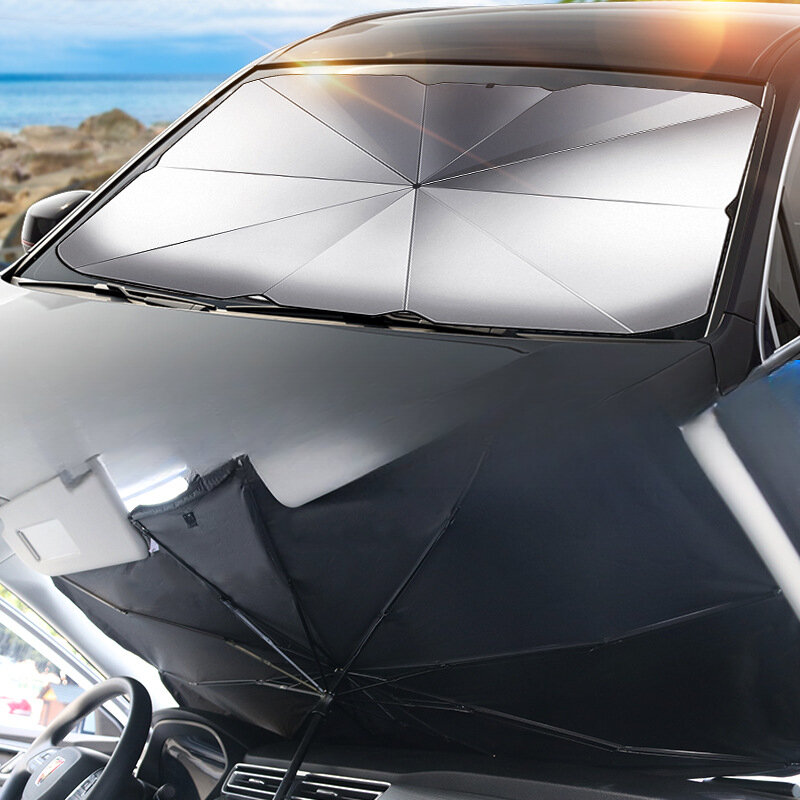 Foldable Car Sun Umbrella Shades for Windshield Sun Shade Cover UV Protection Heat Insulation Car Interior Front Window Sunshade