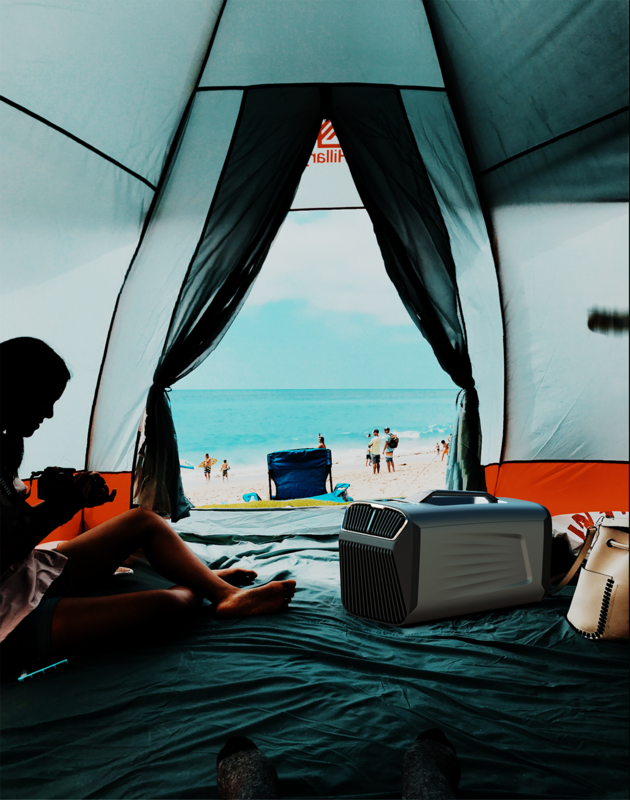 Mini climatiseur de tente électrique portable extérieur, 1500W, 220V, 24V, pour voiture SUV, camping-car, Hurhome