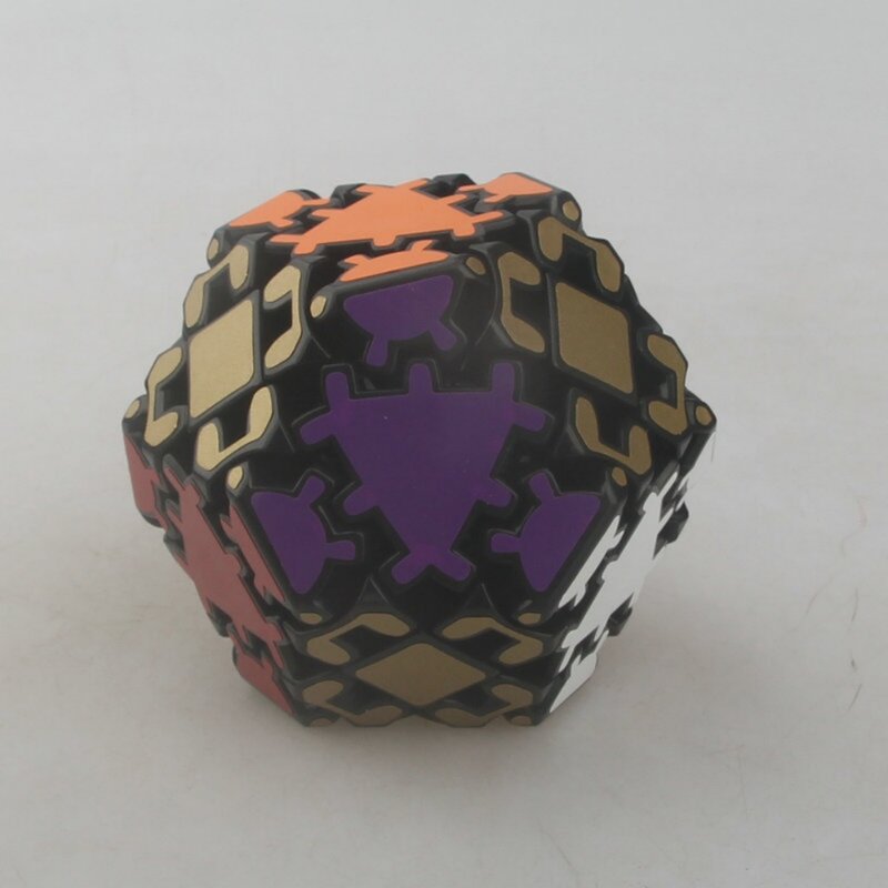 LanLan Gear sześciokątny Tetradecahedral profesjonalna edukacyjna magiczna kostka 6 krawędzi 14-stronna prędkość Puzzle zabawki