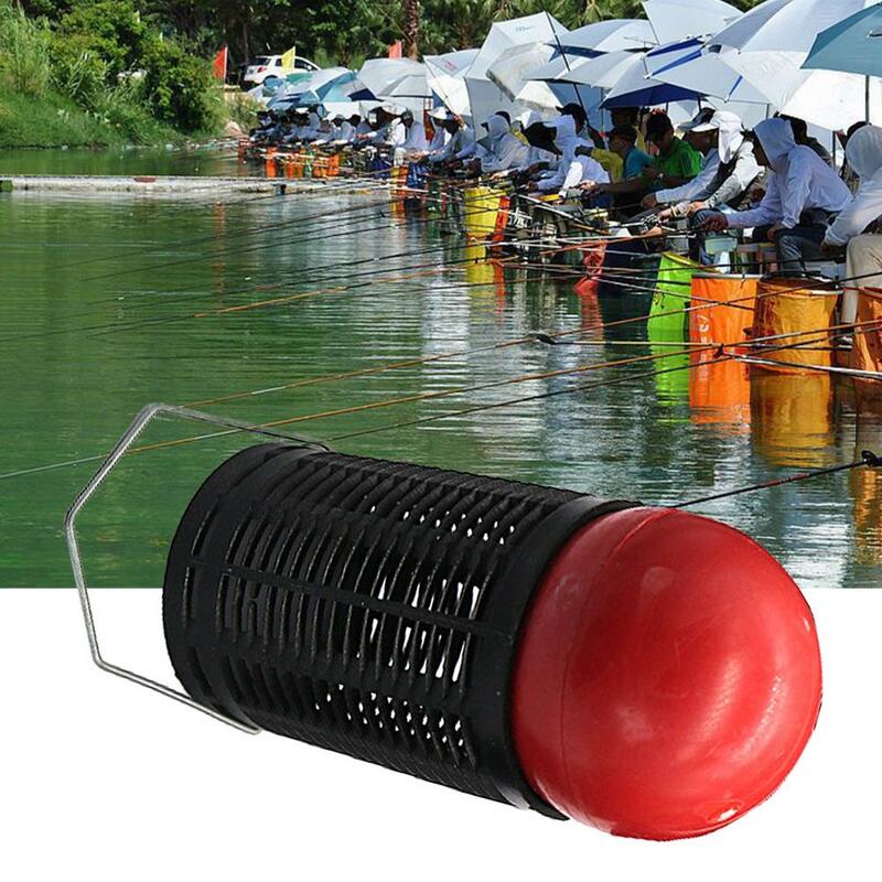 Bait Thrower Portable Bait Cage Non-Deformed Good Loading  Useful Versatile Bait Holding Thrower Fishing Tackle