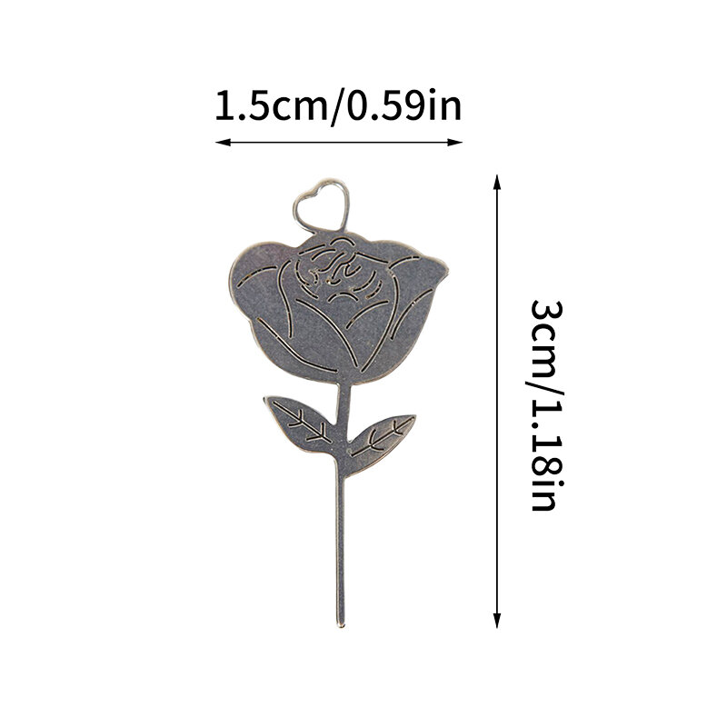 1Set  Rose Shape Stainless Steel Needle for Smartphone Sim Card Tray Removal Eject Pin Key Tool Universal Thimble