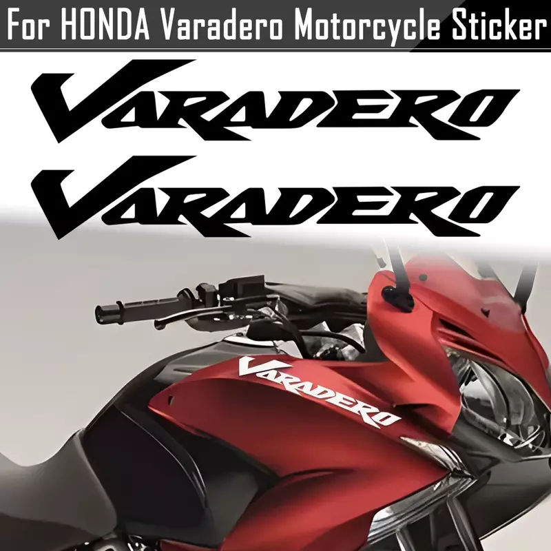 หมวกกันน็อคแฟริ่งตกแต่ง stiker Motor สะท้อนแสง2ชิ้นอุปกรณ์ตกแต่งถังน้ำมันสำหรับ Honda Varadero 1000 125