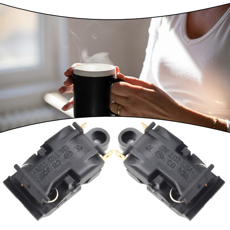 2Pcs Kettle Switch 13A/16A 250V Quick Electric Kettle Switch 4.6cm*2.1cm*1cm Automatic Quick Power Off Switch Kitchen Tools
