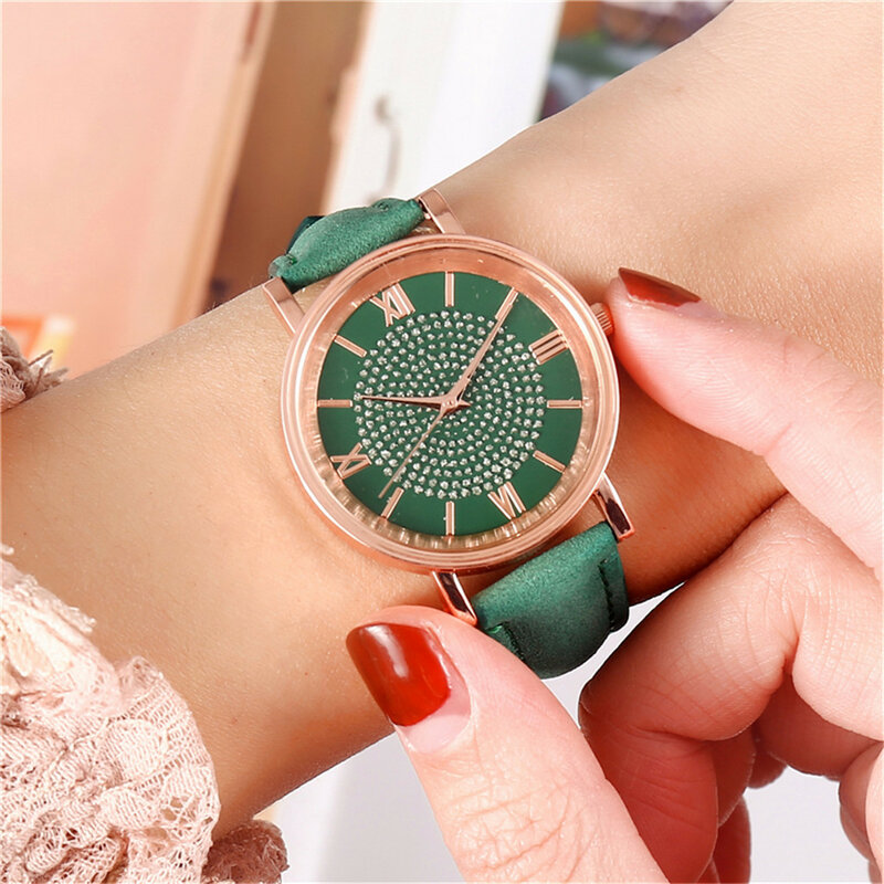 นาฬิกาข้อมือควอตซ์ Braceletes สแตนเลสนาฬิกาข้อมือ Casual Ladies นาฬิกา Zegarek Damski Reloj Mujer