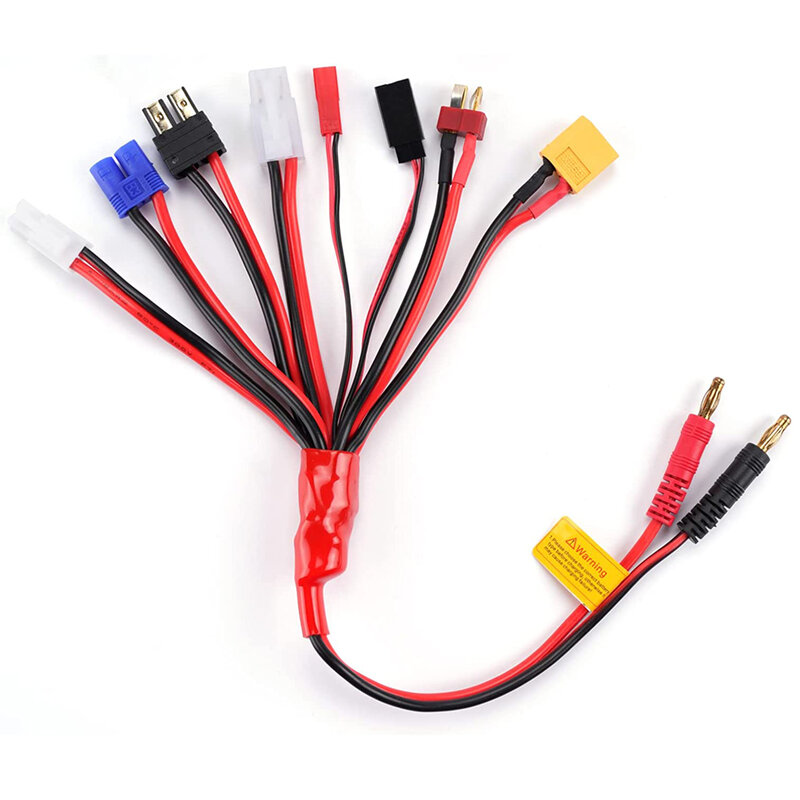 8 In 1 Lipo Battery Charger Multi Charging Plug Convert Cable For RC Car For Rechargeable Battery-powered Aircraft Model
