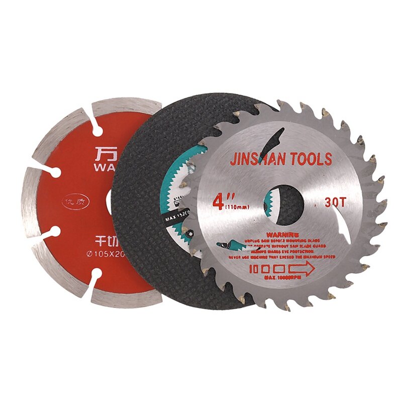 16Pcs Metal Cutting Disc Polishing Wheel Wood Saw Blade Connecting Rod For Electric Drill Angle Grinder Accessories