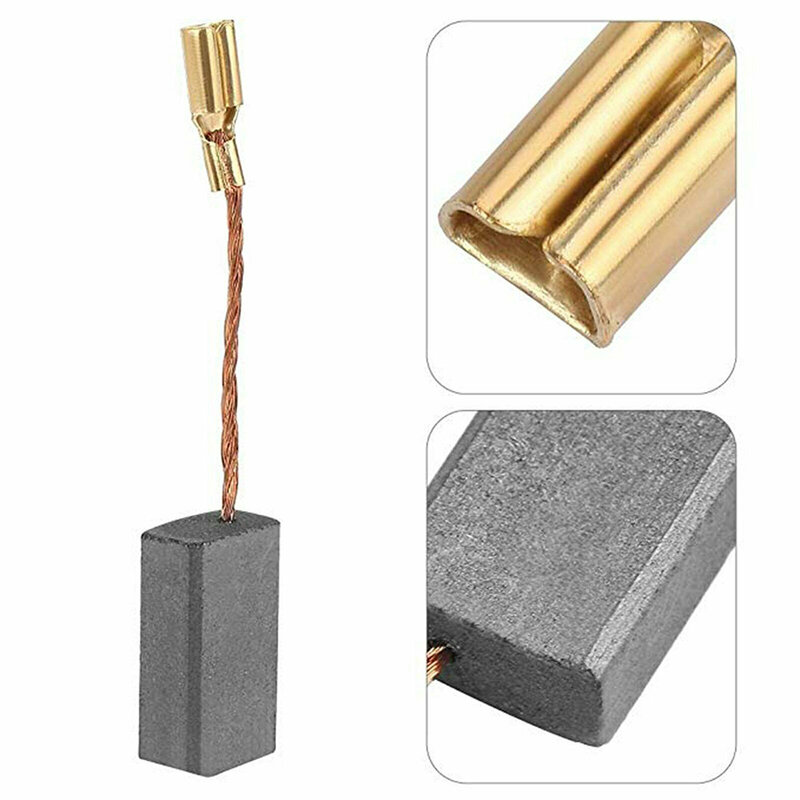 10pcs Angle Grinder Power Tools Replacement Parts Electric Hammer Drill Graphite Brushes 15x8x5mm Power Tools Accessories