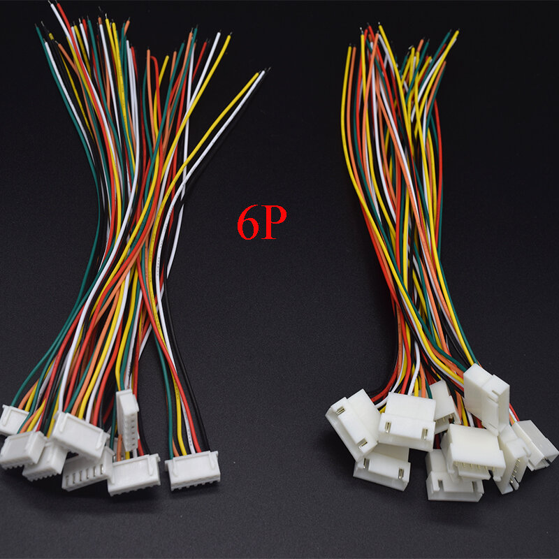 Connecteur Micro JST XH 2.54 2P 3P 4P 5P 6PIN Mâle et Femelle, 10 Paires, Pas de 2.54mm avec Câble de Chargement de Batterie