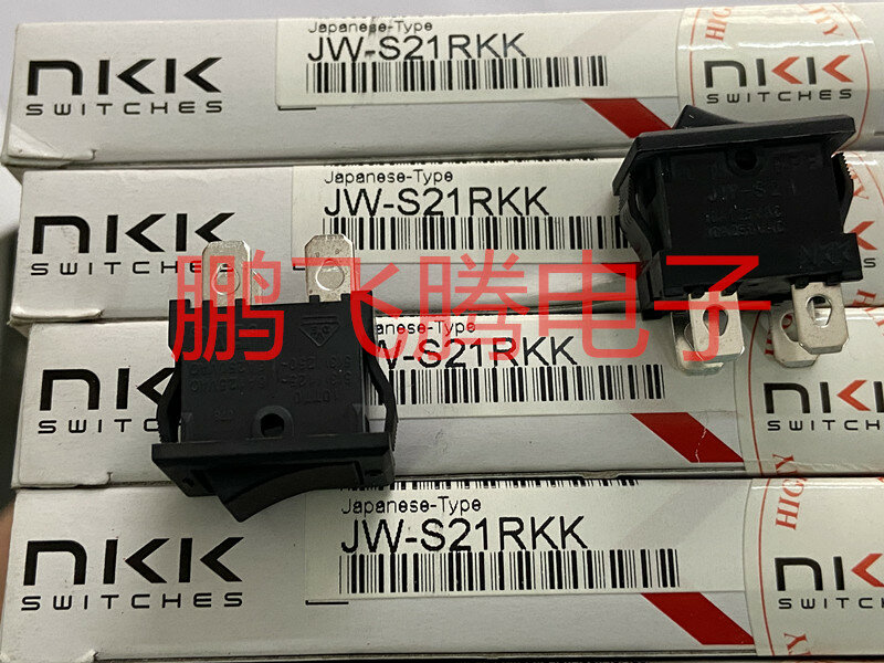 1 pz importato giapponese JW-S21RKK interruttore a bilanciere 10 a250v 4 piedi 2 interruttore di alimentazione a bilanciere nero