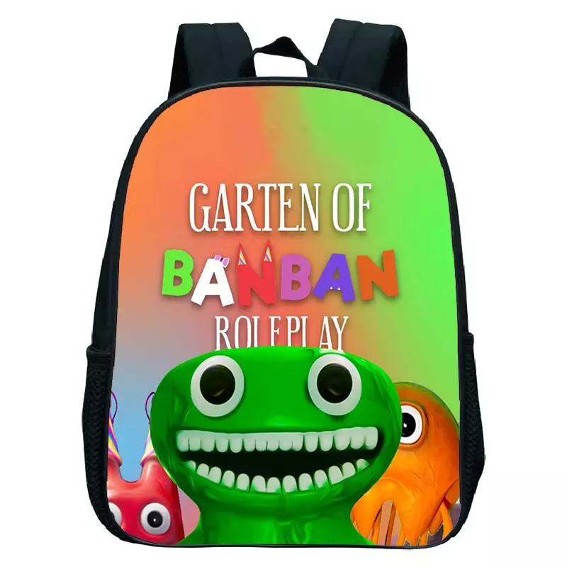 Garden of Banban 프린트 배낭 어린이 유치원 가방, 남아 여아 방수 학교 가방, 어린이 배낭, 게임 만화 책가방