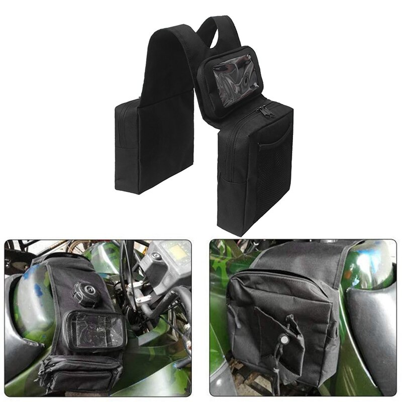 Bolsa de sillín de tanque de motocicleta ATV UTV, bolsa de almacenamiento de teléfono impermeable, paquete de almacenamiento, bolsa de equipaje
