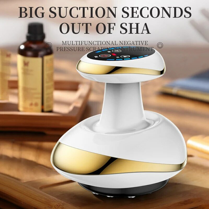 Set Smart Cupping Scraping Therapy Massager Cupping Massager Bian Stone Gua Sha Scraping Tool