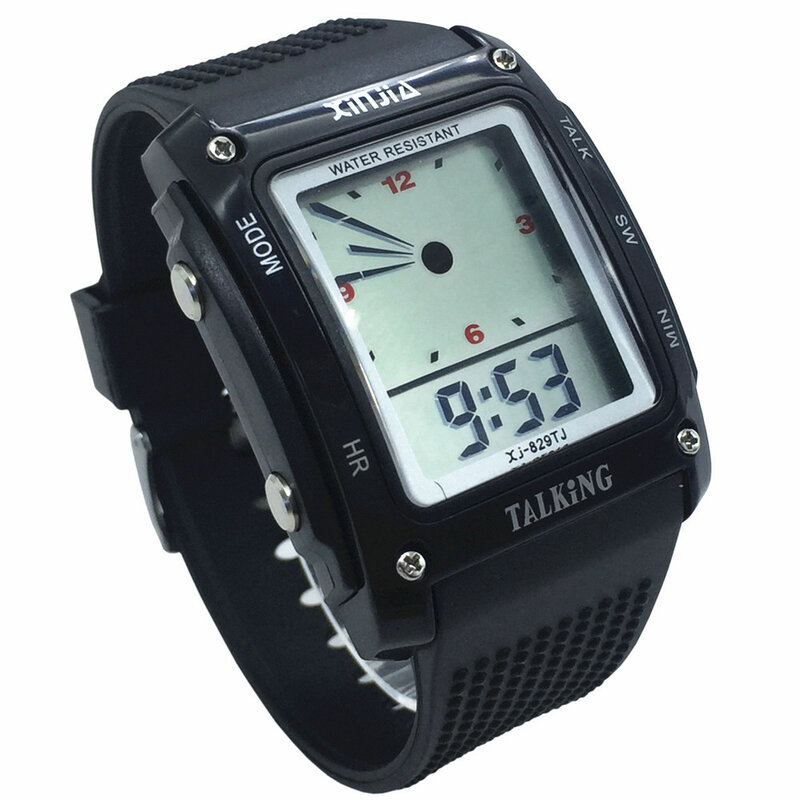 Arabski rozmowa zegarek dla niewidomych i starszych elektroniczne sportowe zegarki na rękę 829TA