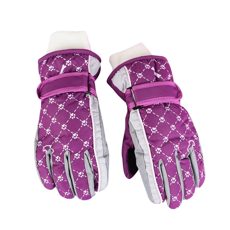 127D Winter Sneeuwwanten voor kinderen Kinderen Waterdichte skihandschoenen Thermische handschoenen voor buitensporten Fietsen