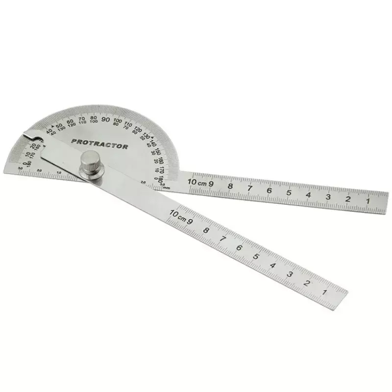 Goniometer Stainless Steel Protractor Metal Ruler Multi Angle Measuring Ruler Carpentry Tool Angle Meter Angle Finder Goniometro