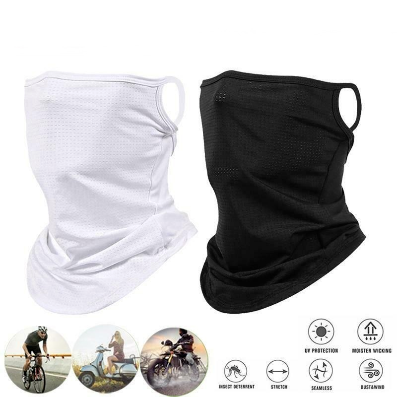Outdoor Seamles Balaclava Unisex Riding Mask Neck Protection Sunscreen Mask Motorcycle Earmuffs Silk Head Scarf Facemask cycling