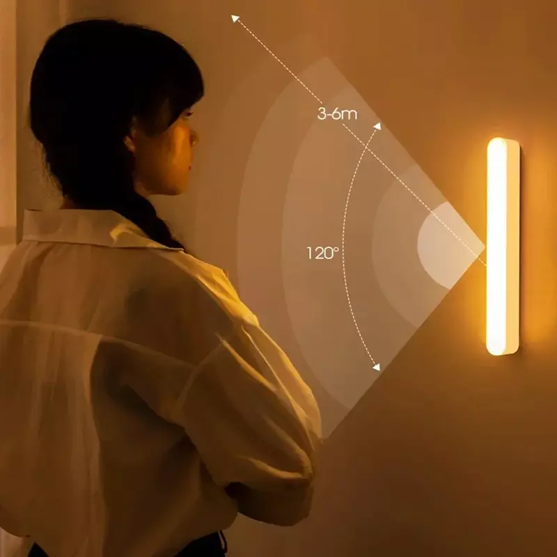 Pir Bewegungs sensor LED Nachtlicht für Kinder Nacht lampe für Küche zu Hause Schlafzimmer Schrank Kleider schrank Lampe Treppen beleuchtung