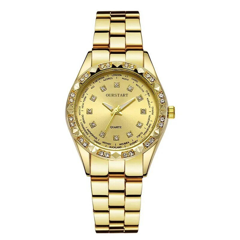 새로운 패션 캘린더 커플 손목 시계 여성 남성 시계 스테인레스 스틸 스트립 시계, 합금 연인 석영 시계