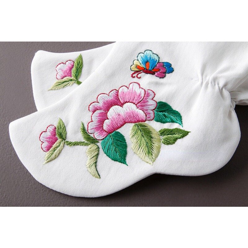 Calcetines de Hanbok blancos para niños, calcetines bordados de alta calidad, calcetines bonitos para niños de 1 a 2 años