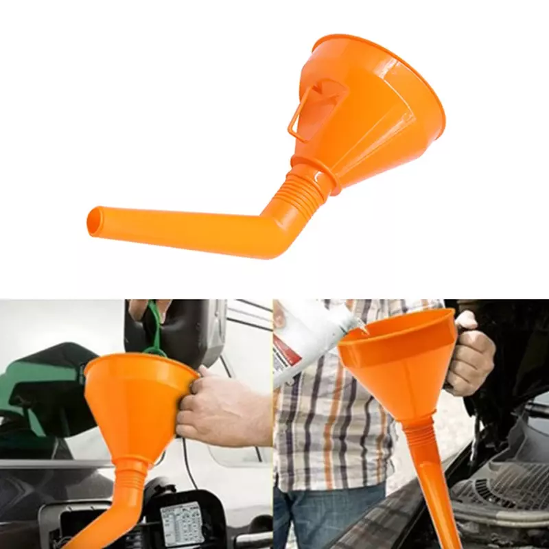 Universal plastic car and motorcycle refueling gasoline engine oil funnel with filter fluid change filling motorcycle car oiler