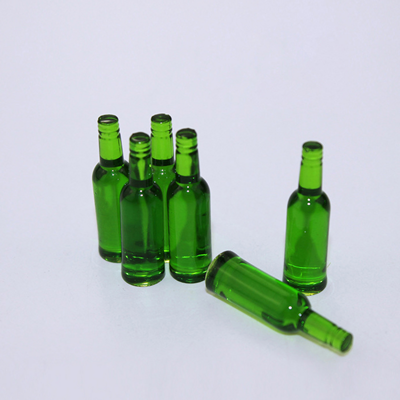 18 stücke haus simulation bierflaschen miniatur bierflaschen mini flaschen haus zubehör