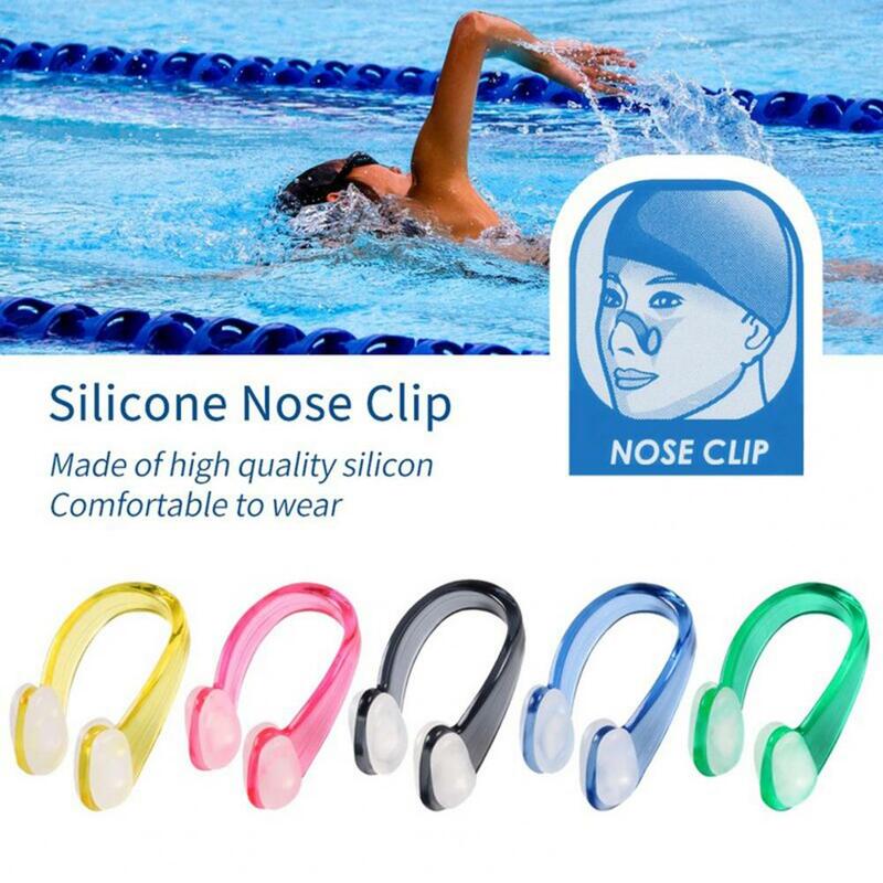 Non-Slip impermeável natação nariz clipe, caixa de armazenamento, anti-asfixia, água, crianças, adultos, nadar, transporte da gota