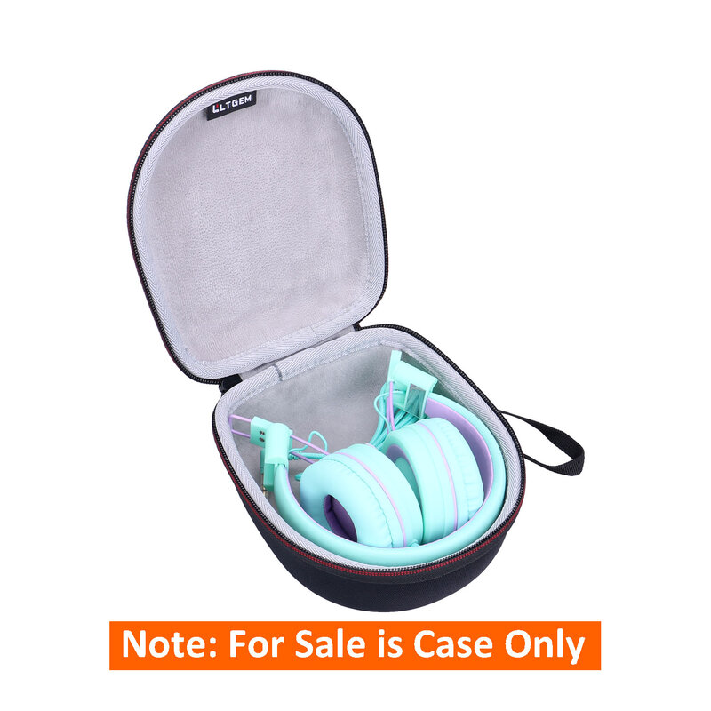 LTGEM-EVA Hard Case for Kids Headphones, Protective Carrying, Storage Bag, Travel Bag para Elecder i36 e i37