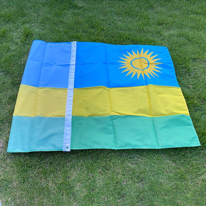Aerxemrbrae Vlag Rwanda Vlag 150X90Cm Custom Vlag Banner Op Alle Size Nationale Vlaggen