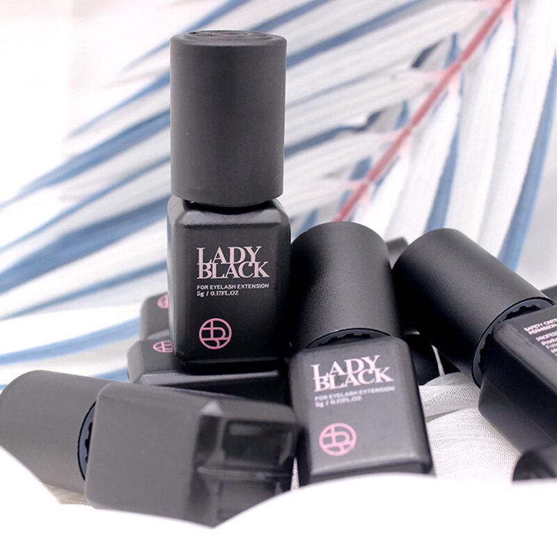 Lady Black Glue South Korea Fastest Strongest False Eyelash Extensions Supplies Adhesive 5g Makeup Tools Beauty Shop 10ml