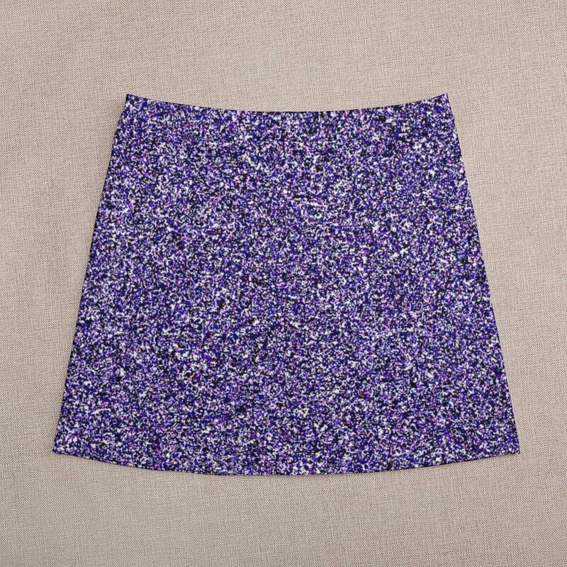 Цветная фиолетовая мини-юбка с блестками в стиле Пантон 2018, новые платья, кавайная одежда