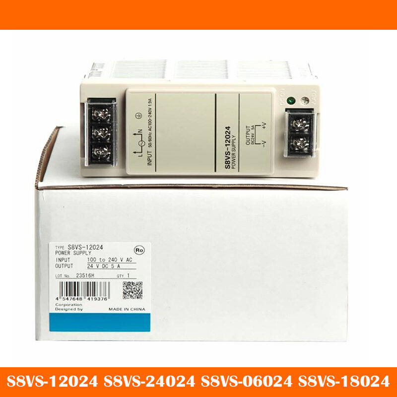 Interruptor do trilho do guia da fonte de alimentação, PSY alta qualidade, S8VS-12024 S8VS-24024 S8VS-06024 S8VS-18024