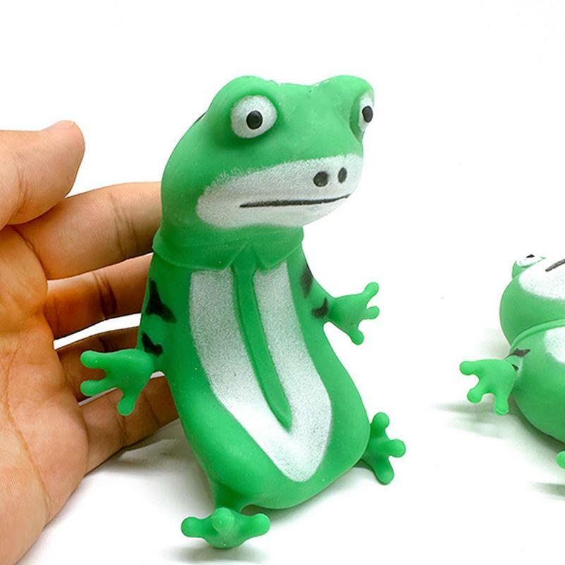Wycisnąć pluszowa żaba zabawka figurka zwierzątko zabawka zabawki do ściskania zabawka dla dzieci miękki piasek zabawkowe żaby urocze zwierzę zabawki wycisnąć i uszczypnąć muzykę