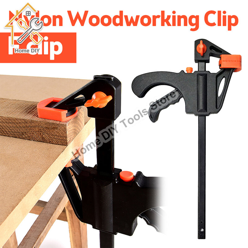 Clip de carpintería F abrazadera de liberación rápida, herramienta de carpintero resistente, bricolaje, herramienta de mano, Clip de fijación