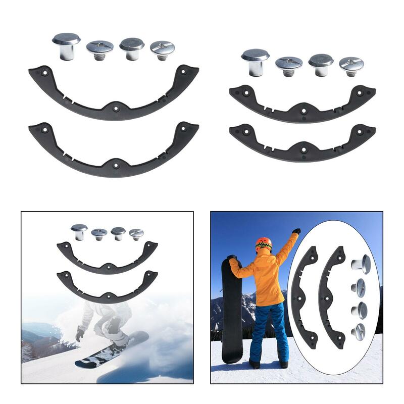 Tira de protección para Snowboard, Protector de borde duradero para cubierta de monopatín, 2 piezas