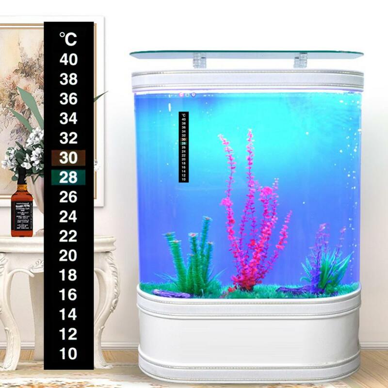 5 Stück Aquarium Aquarium Thermometer Temperatur Aufkleber Aquarium Zubehör digitale Dual-Scale-Stick-On hohe Qualität langlebig