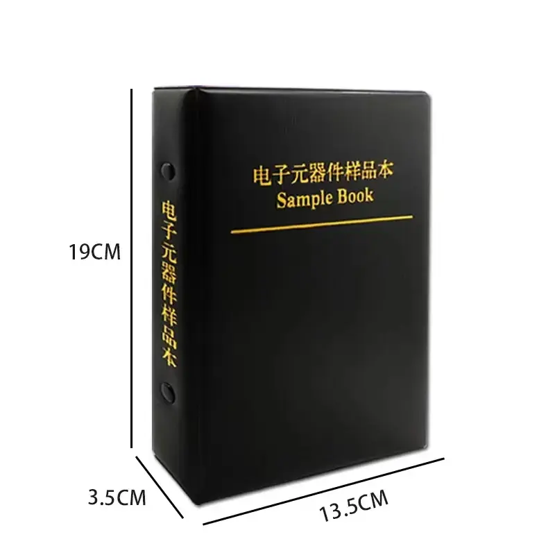 Resistore Book condensatore Book 2 in 1 Smd Book chip campione 0201 0402 0603 0805 1206 170 valori 25pcs 0R ~ 10M 1% assortimento di resistori