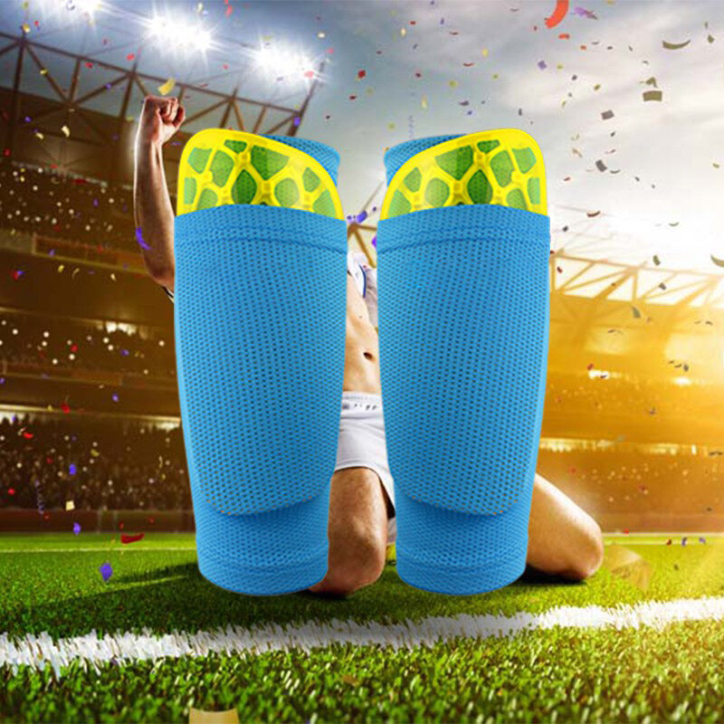 2022 Sports Soccer Shin Guard Pad Sleeve Sock Leg Support Football Compression Calf Sleeve Shinguard For Adult Teens Children