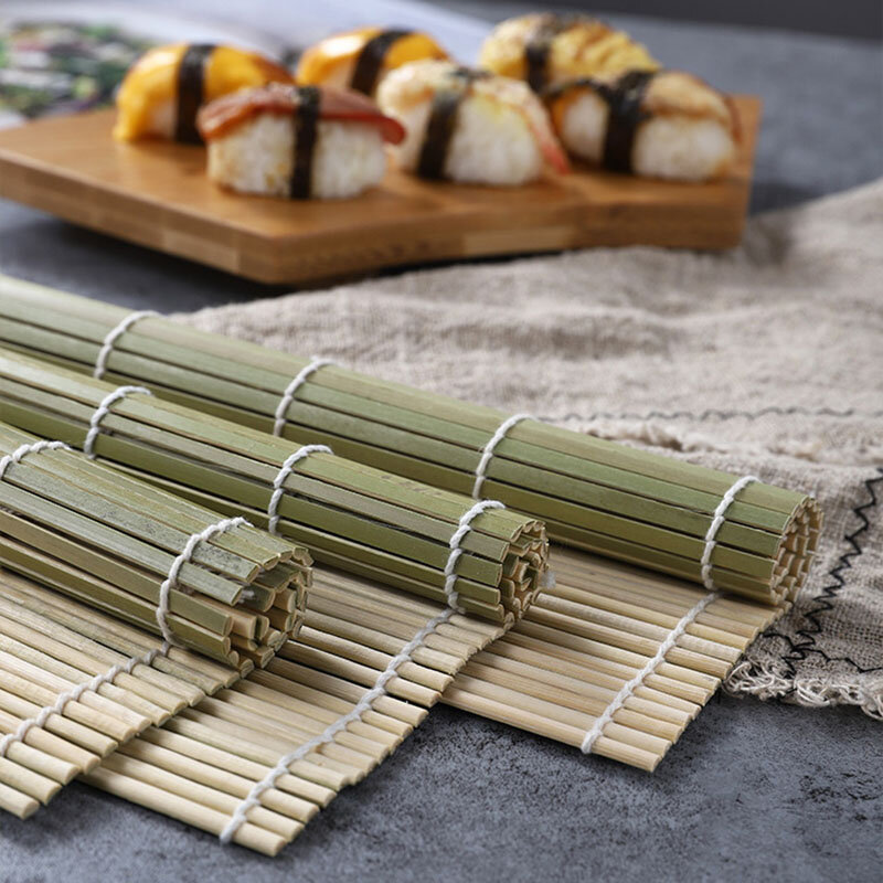 Rodillo de bambú para enrollar Sushi, esterilla para hacer arroz, Onigiri, herramientas de cocina, comida japonesa, accesorios para Beto