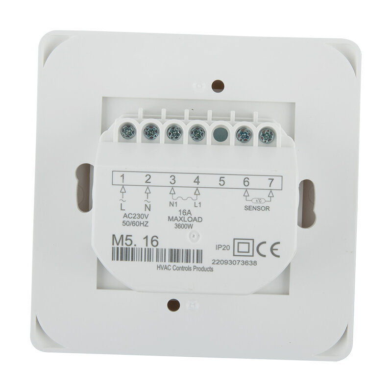 Kabel Sensor termostat, bawah lantai warna putih 16A sistem pemanas rumah pemanas Sensor lantai listrik