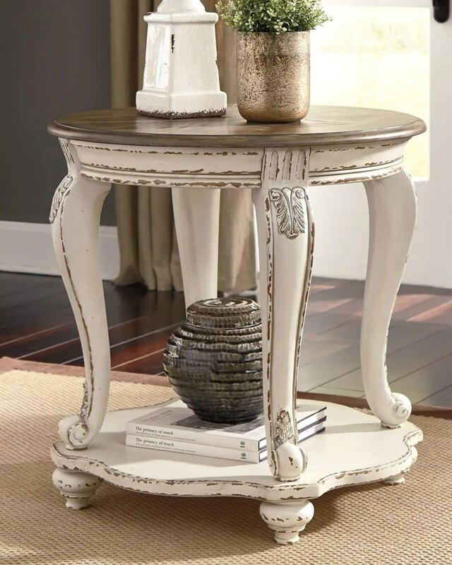 Tavolino da caffè Casual Cottage tavoli da ristorante tavoli centrali bianchi e marroni antichi per sedie da soggiorno mobili da pranzo salone