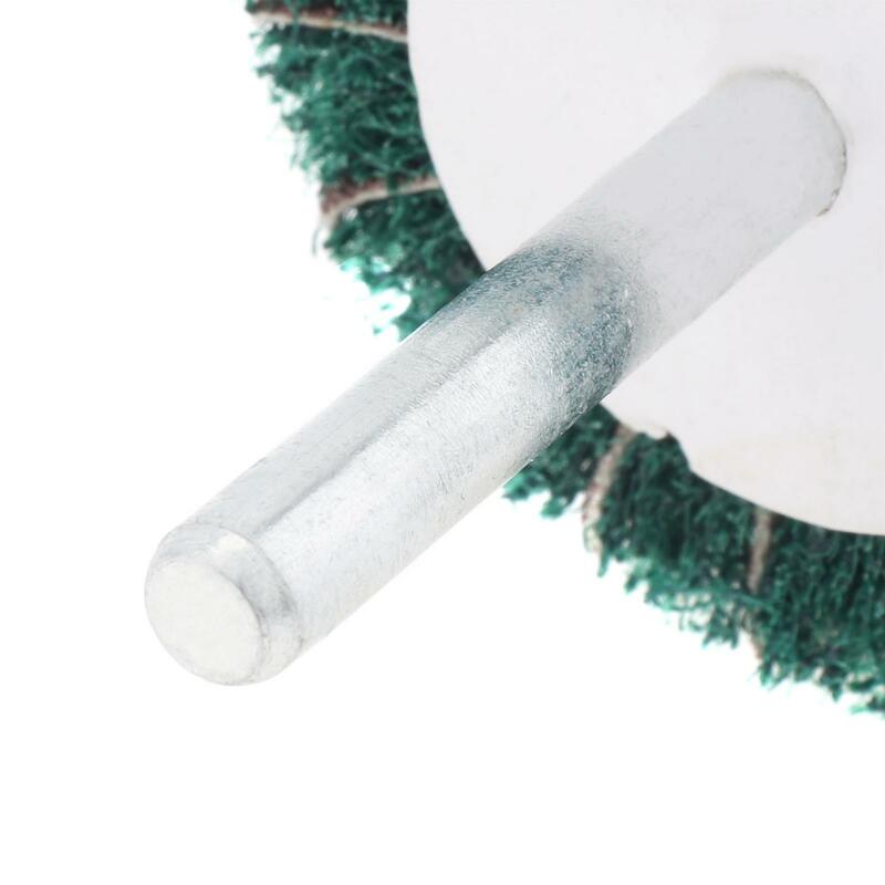 Drill Scouring Pad Grinding Sanding Head Flap Wheel Mounted Polishing Brush Wheel for Stainless Steel / Aluminum / Grinding Tool