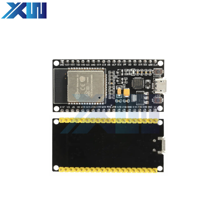ESP32 Wroom ESP-WROOM-32 WIFI Bluetooth Development Board Dual Core CPU CP2102 Ultra-Low Power ESP32S Micro USB for Arduino