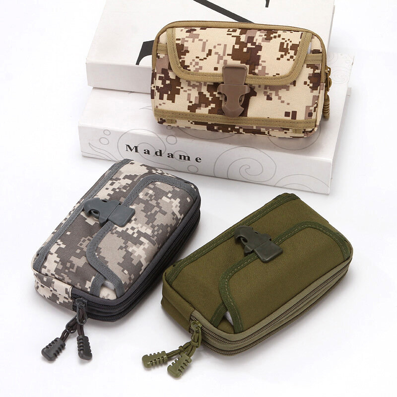 Внешняя искусственная сумка, военный маленький карманный тактический Мягкий чехол, поясная сумка для телефона 7 дюймов, сумки для охоты, путешествий, кемпинга