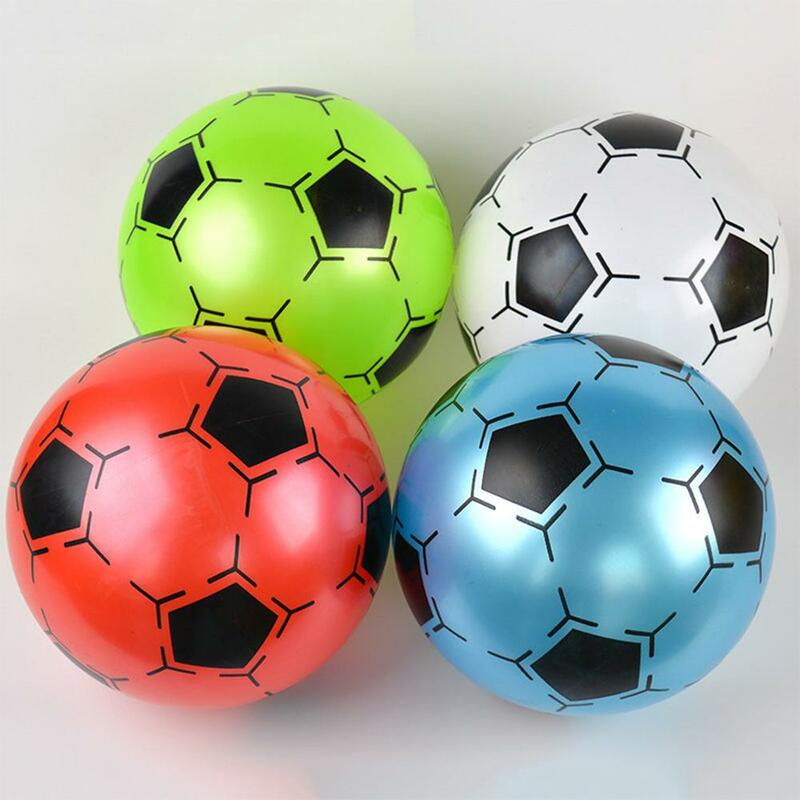 Ballon de football gonflable en PVC pour enfants, jouet en forme de ballon rebondissant, cadeau pour enfants, jouets gonflables, document aléatoire, 9 po