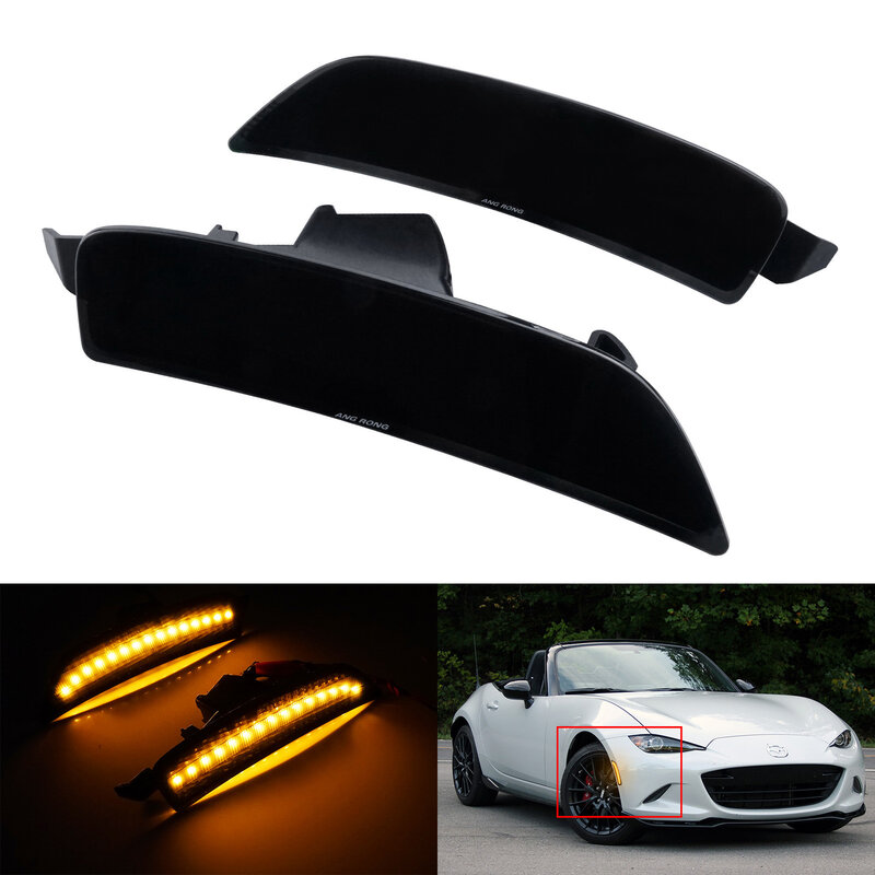 Светодиодсветодиодный лампы для Mazda, светодиодные лампы для передних и боковых габаритных светильник ней, цвет Копченый, 2016 и выше