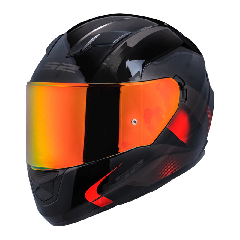 Visera LS2 para casco de motocicleta FF320 Stream FF353 Rapid FF328 FF800, reemplazo Original, lente adicional, negro, iridio, Plata